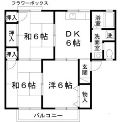 モーツァルト南笹原の物件間取画像